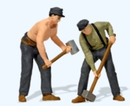 Preiser 44944 - G - Gleisbauarbeiter mit Hammer, Ep. II-III